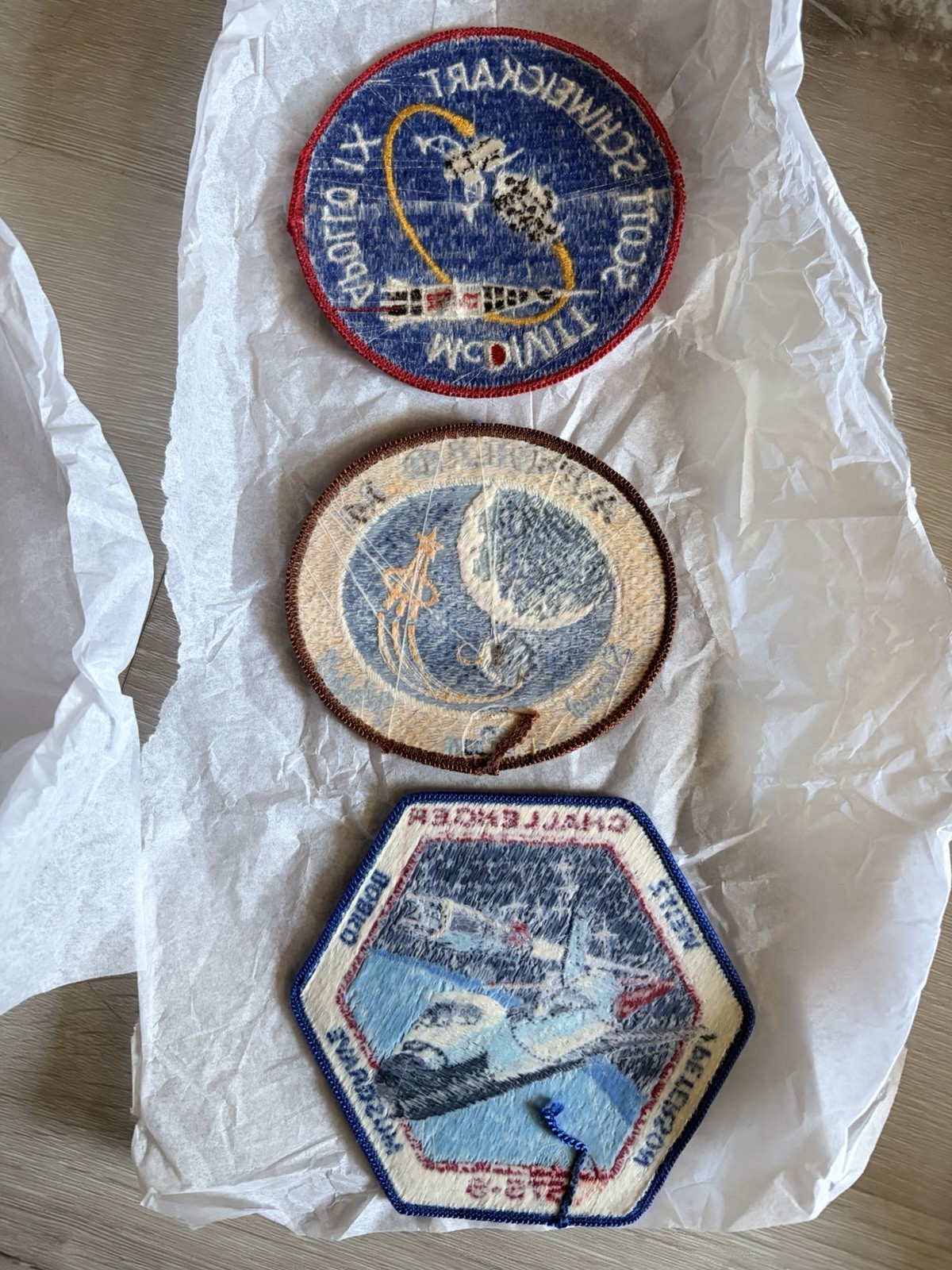 3 NASA Patches