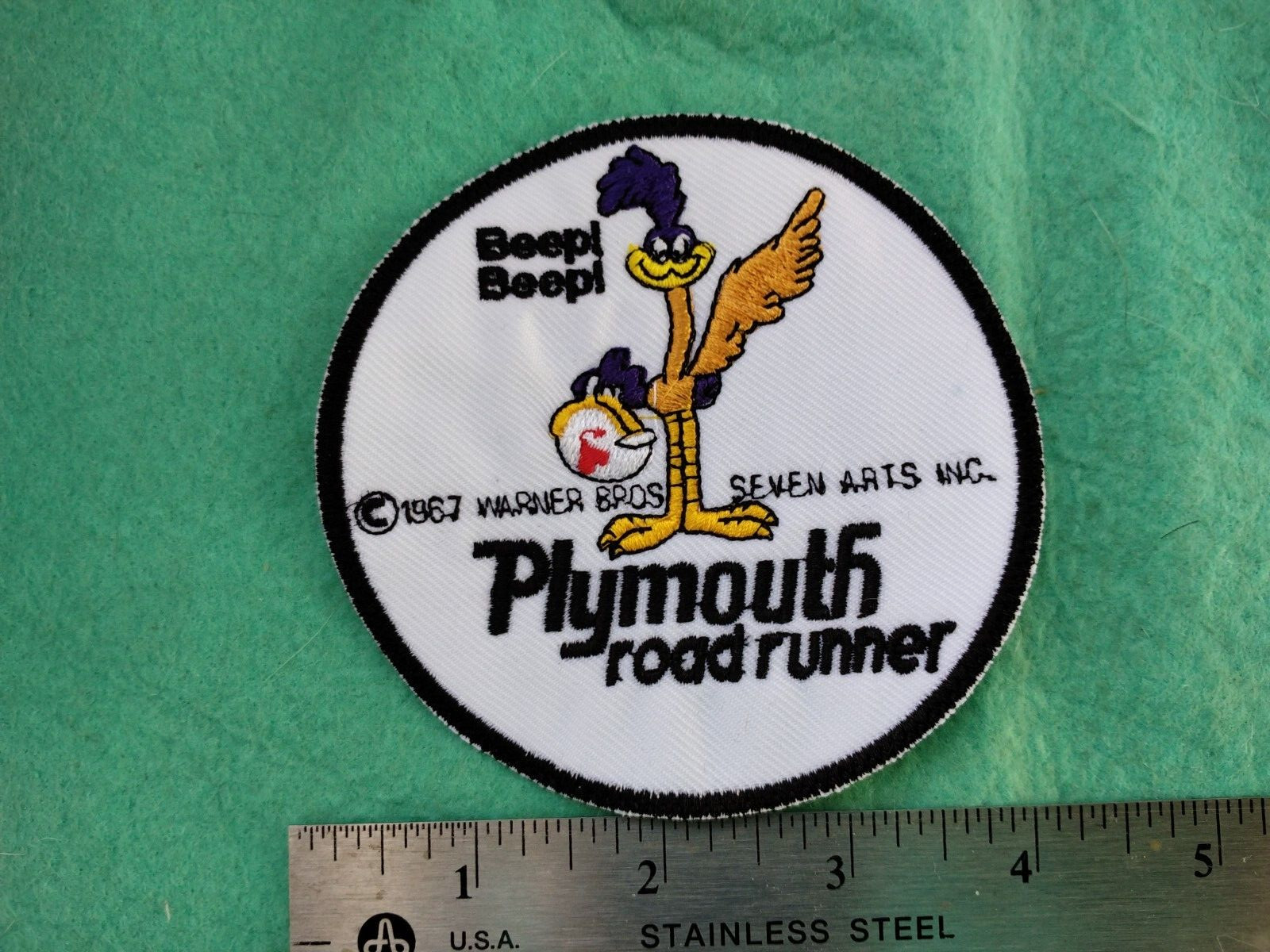 Beep Beep Road Runner Racing  Uniform Service Back Patch