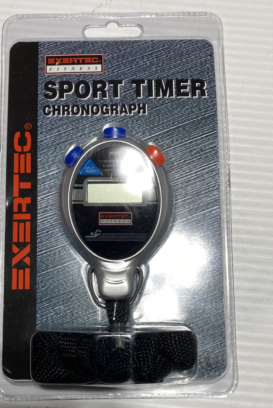 New Digital Exertec Handheld Sports Stopwatch Timer -Alarm- Lap Counter