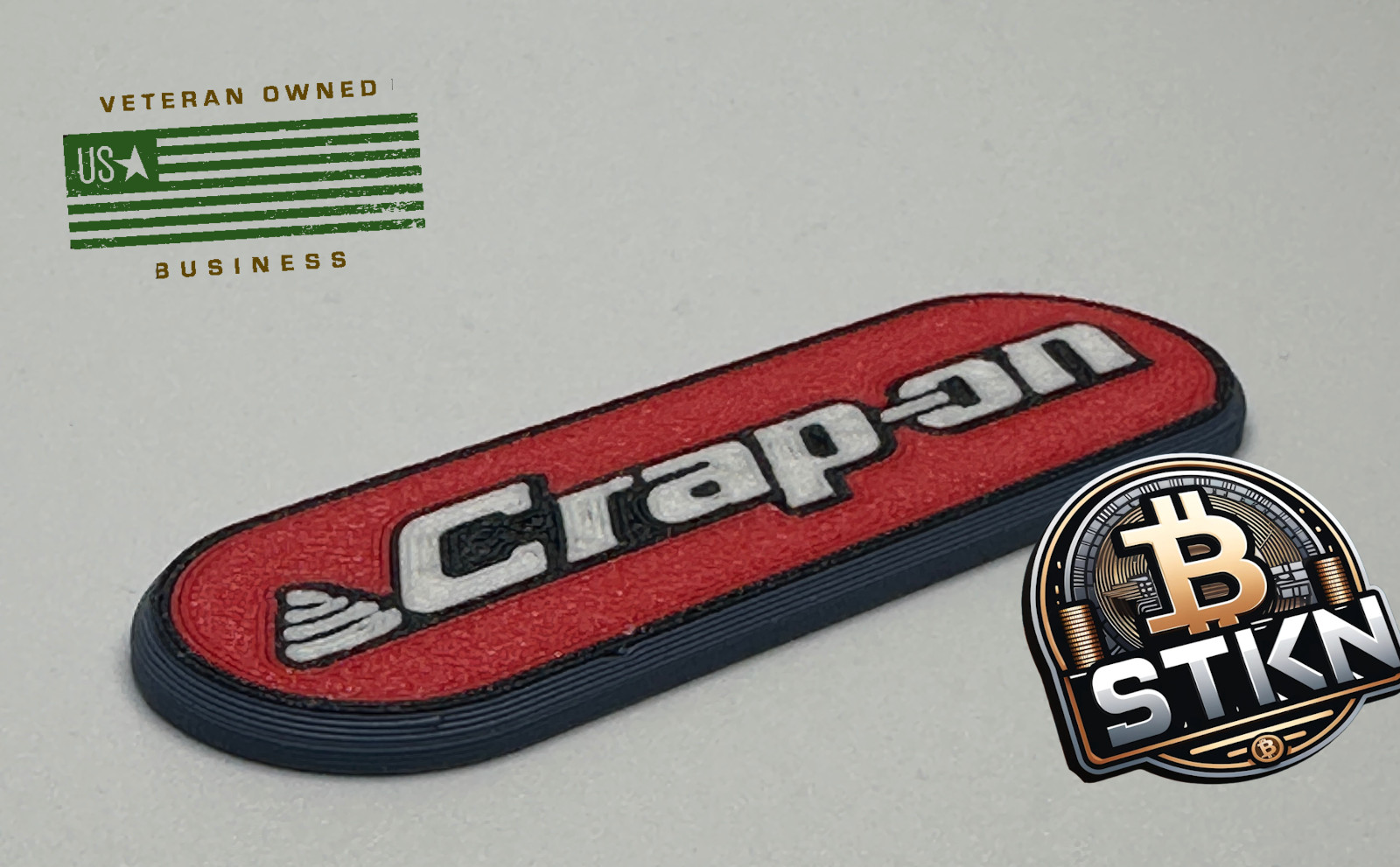 2 PACK 💩 Crap-on 💩 3D Printed Magnet (novelty) toolbox changing table Emblem