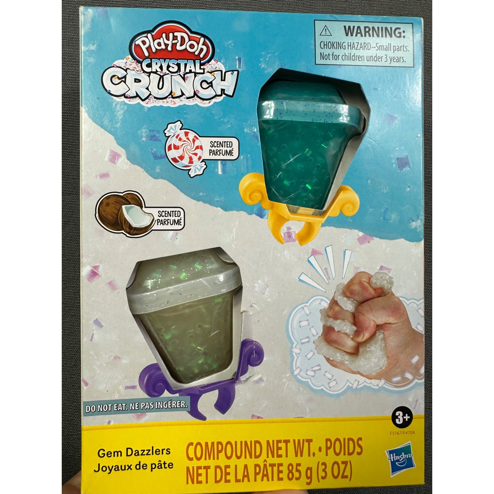 Play Doh Crystal Crunch Gem Dazzlers Scented Compound 85g 3oz New