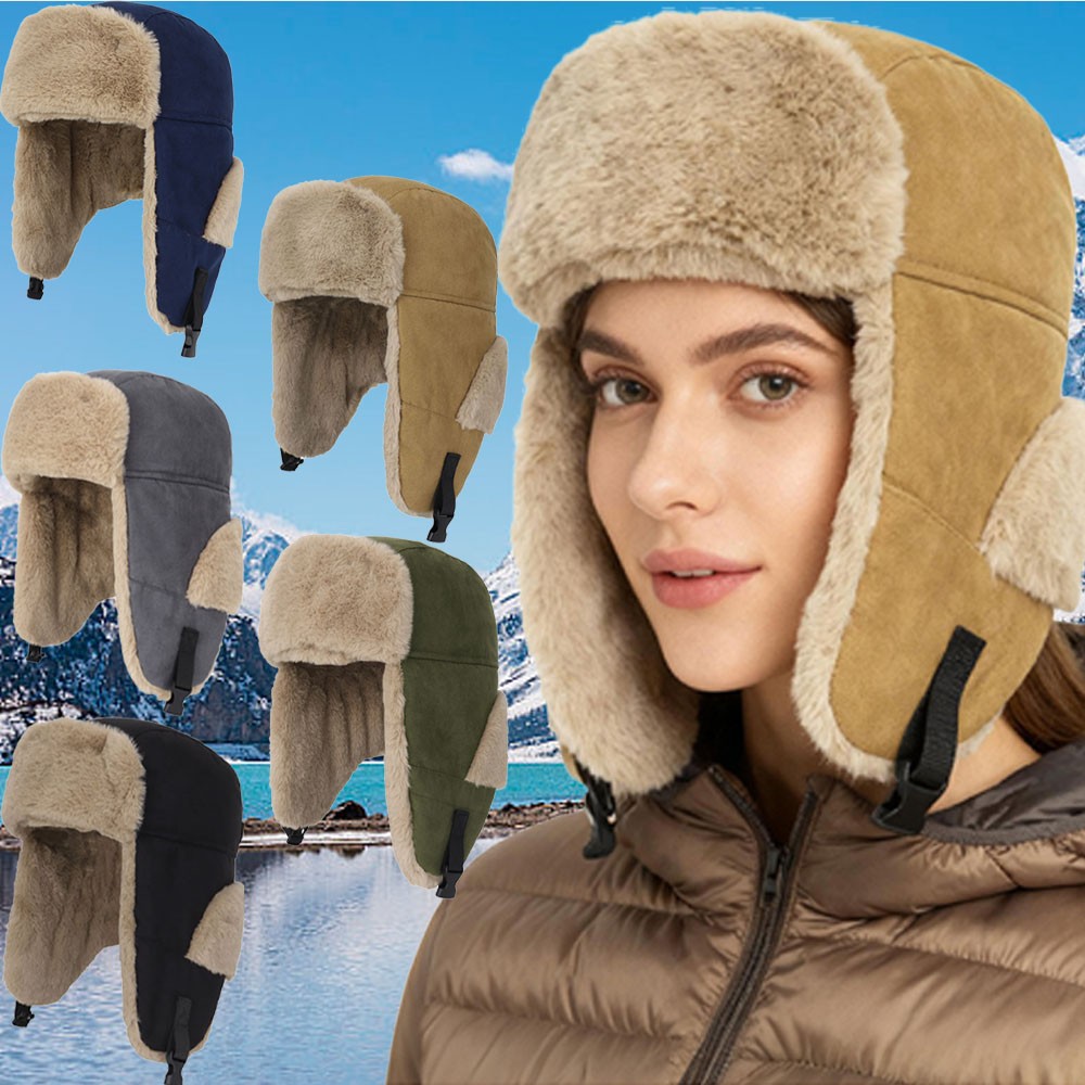 Winter Soft Padded Earmuffs Hunting Hat Warm Hat with Brim Winter Ski Sports USA
