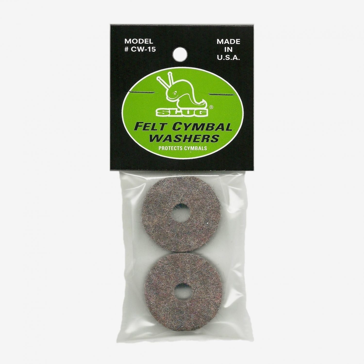 SLUG Percussion - CW152 - FCW-Felt Cym Washers 2 Pk (1.5"x .5")
