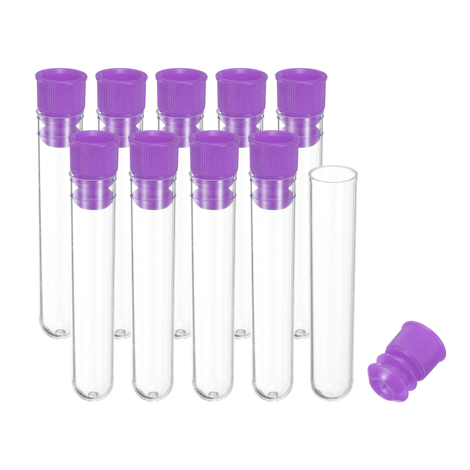 10PACK 2.4" Length Plastic Sewing Needle Storage Holder Pin Tube Purple