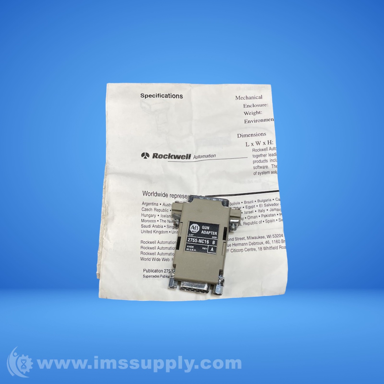 Allen Bradley 2755-NC16 Series B Gun Adapter FNIP