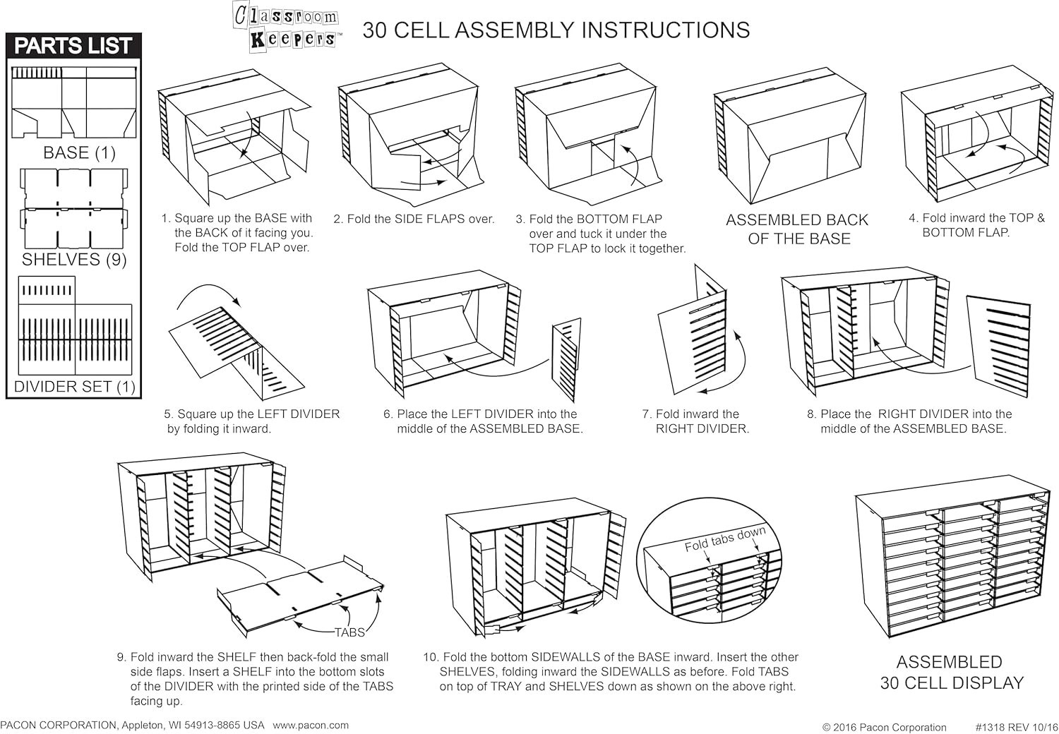 Classroom Keepers Mailbox, 30-Compartment
