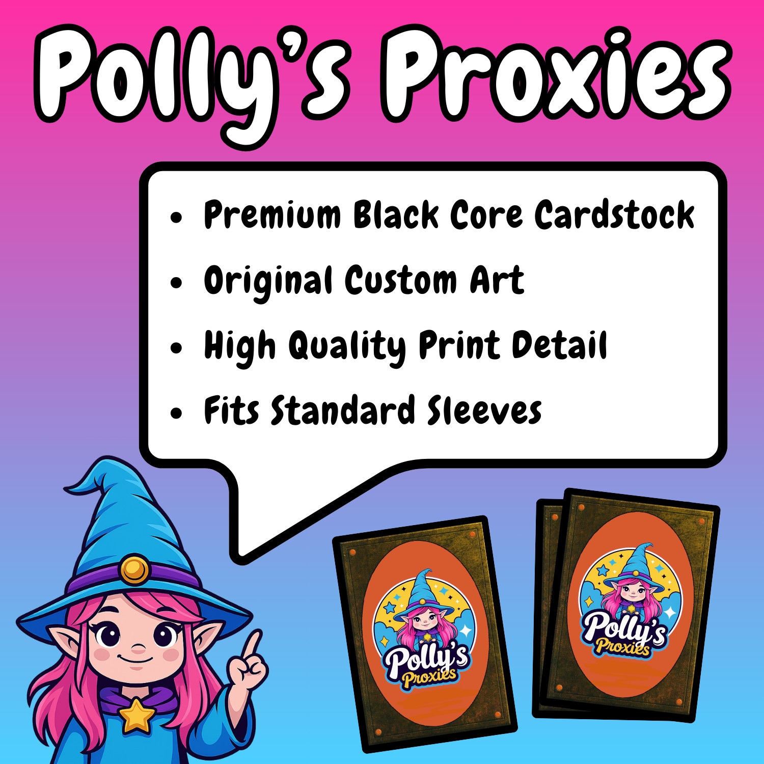 Mana Drain PROXY Card with Custom Fantasy Art Design