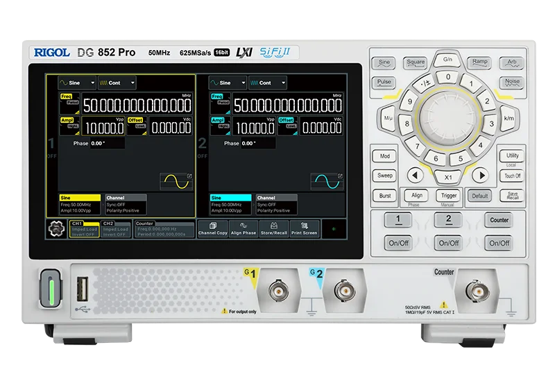 RIGOL Function Signal Arbitrary Waveform Generator Touch Screen 625MSa/s Type-C