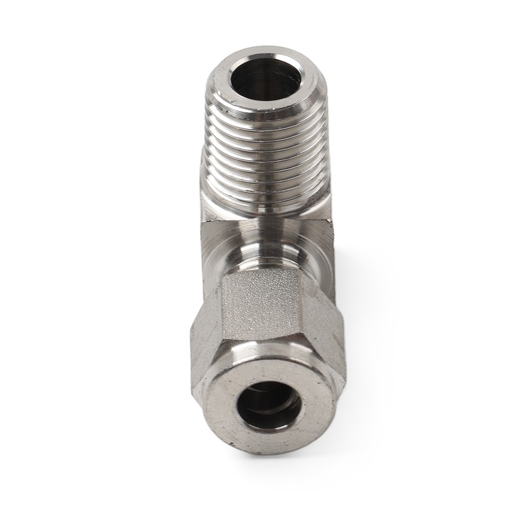 Kompressionsrohrverschraubung 1/4 PT x 1/4" OD Kupplungsadapter 304 Edelstahl