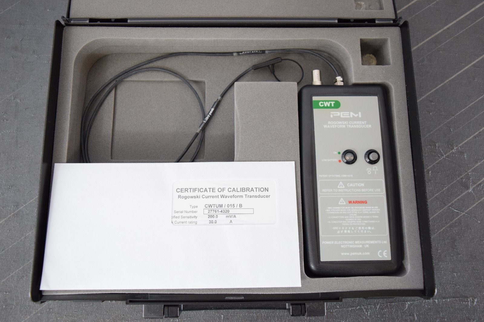 PEM CWTUM / 015 / B Rogowski Current Waveform Transducer