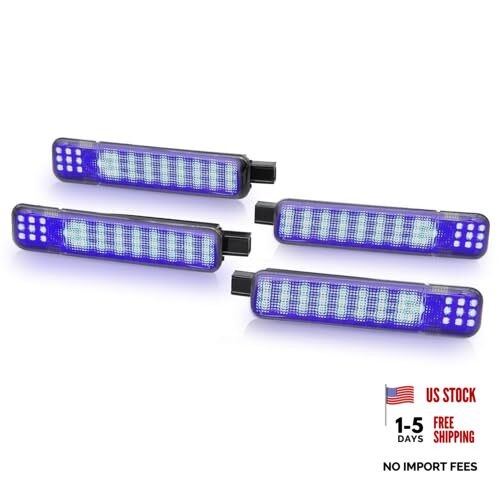 4Pcs Door Panel Courtesy Light 15021518 Compatible with Yukon/XL 2000-2006
