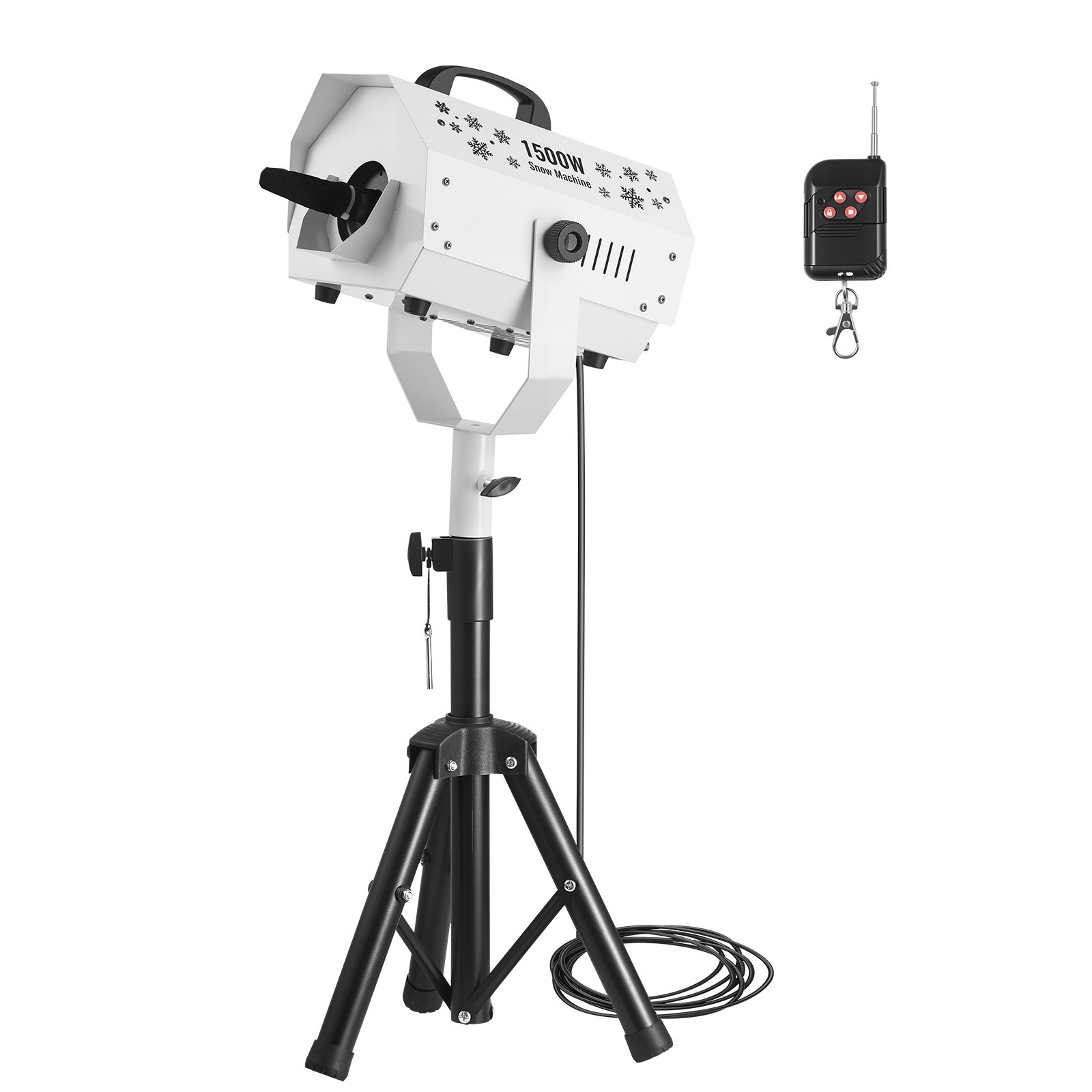 Uimoso 1500W Snow Machine with Stand and 5L Tank for Events and Parties