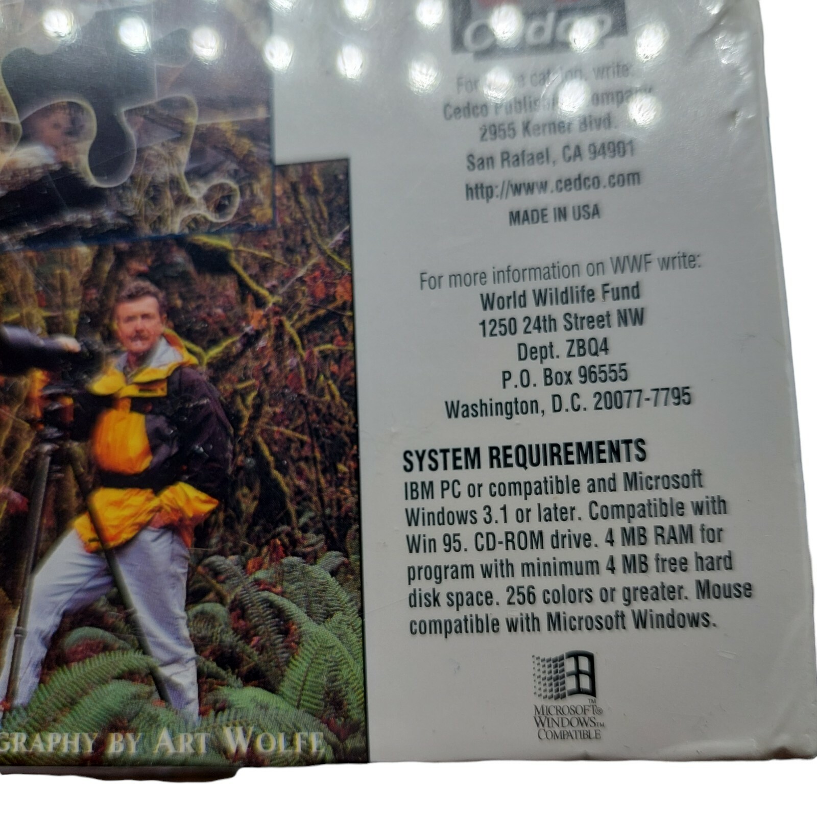 World Wildlife Fund Calendar Computer Software CD ROM Windows 95 3.1
