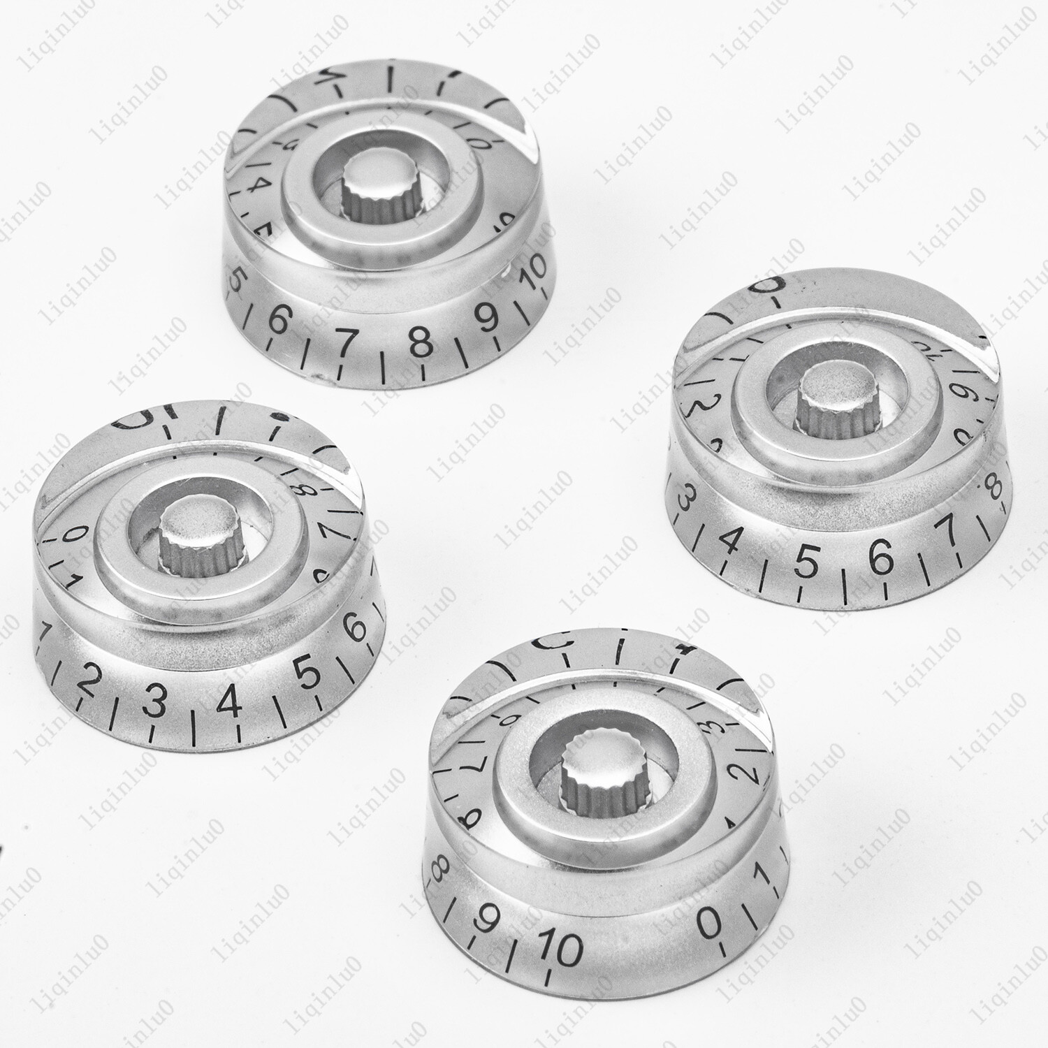 4 Pcs Silver LP Guitar Control Knobs Speed Dial Knobs for SG Les Paul Guitar