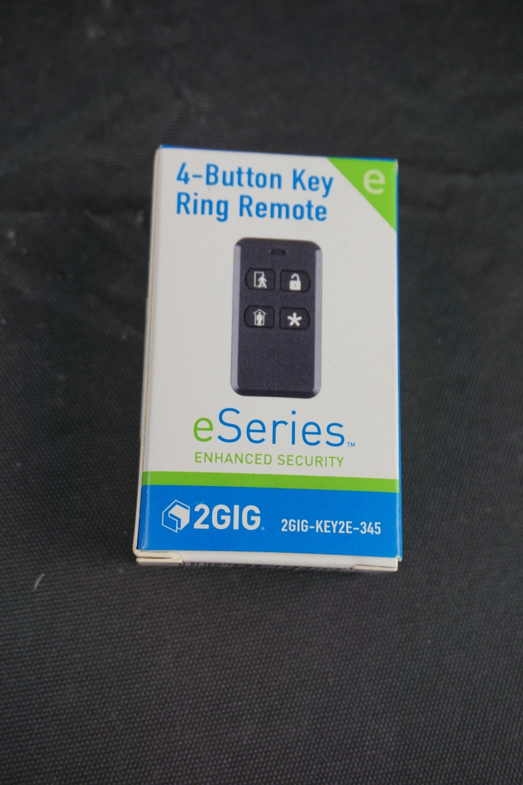 2GIG Encrypted Home Security 4‐Button Remote Keyfob 2GIG-KEY2-345 NEW