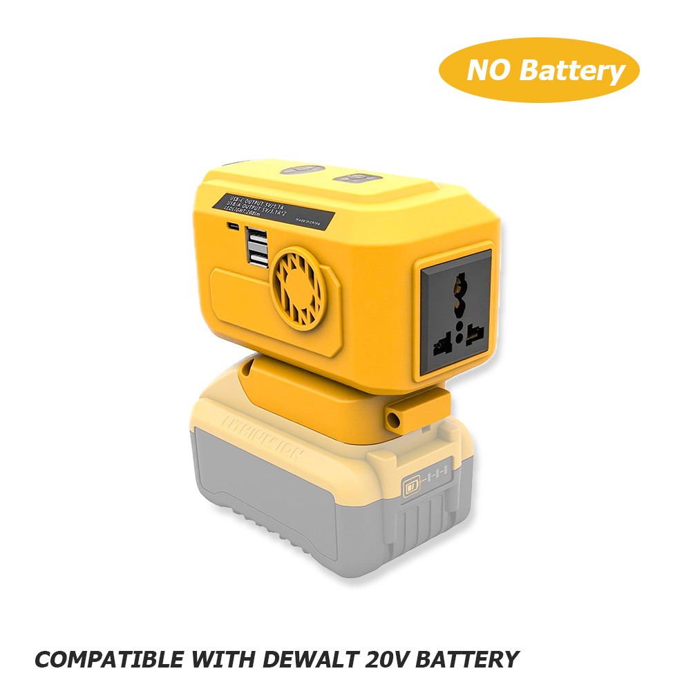 Portable Power Inverter, Charger Adapter Battery Powered Outlet(no battery)