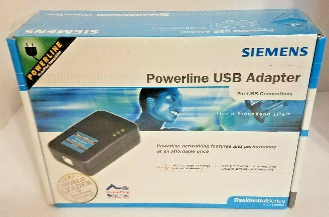 Siemens SS2501 SpeedStream Powerline USB Network Adapter