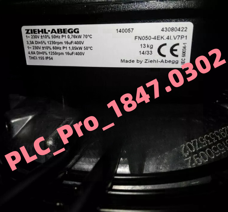 FN050-4EK.4I.V7P1 1PCS Brand New Ziehl-Abegg FN050-4EK.4I.V7P1 7-blade Fan