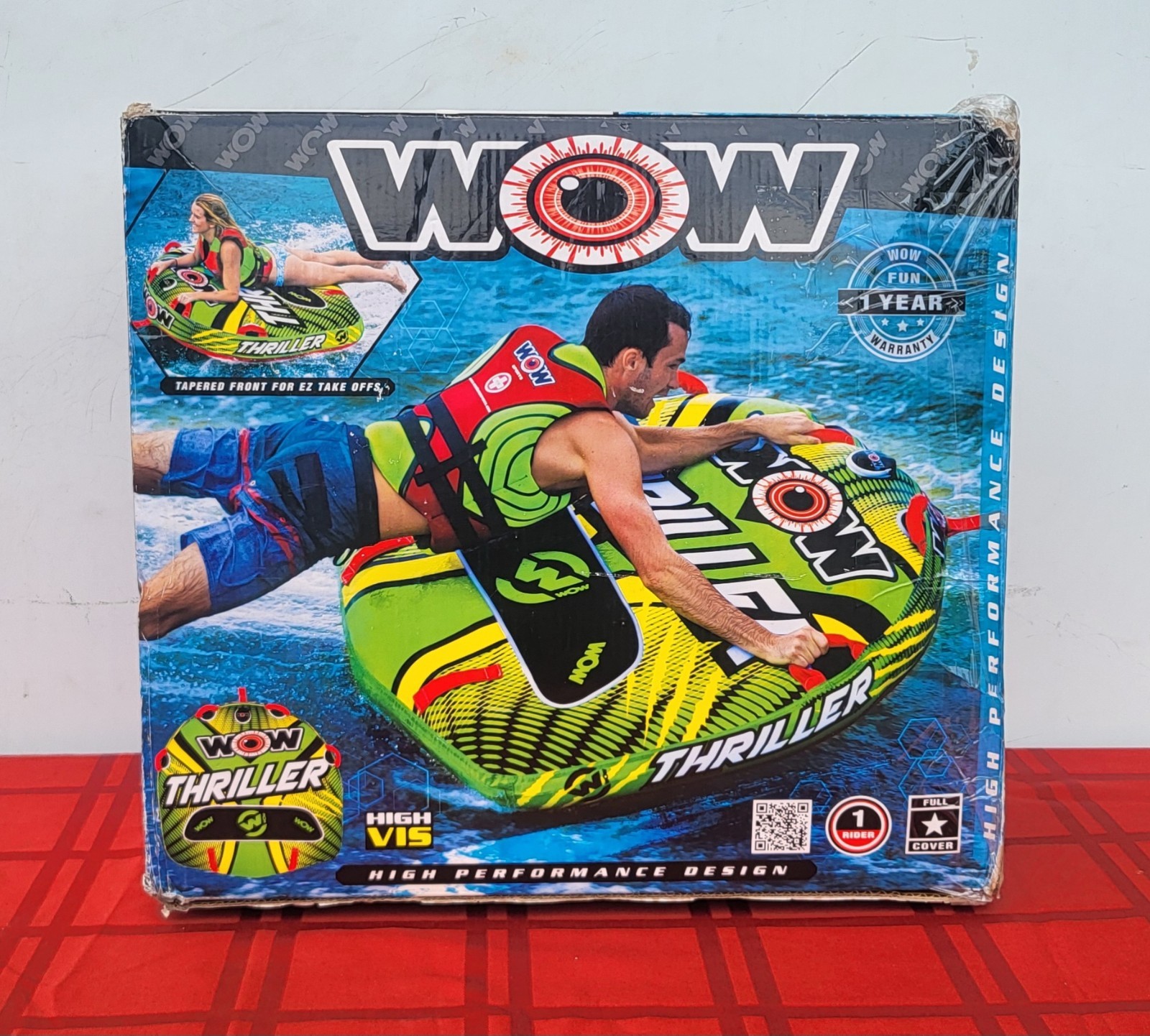 New WOW Thriller Towable Watersports Tube (1 Rider) - Model: 18-1000