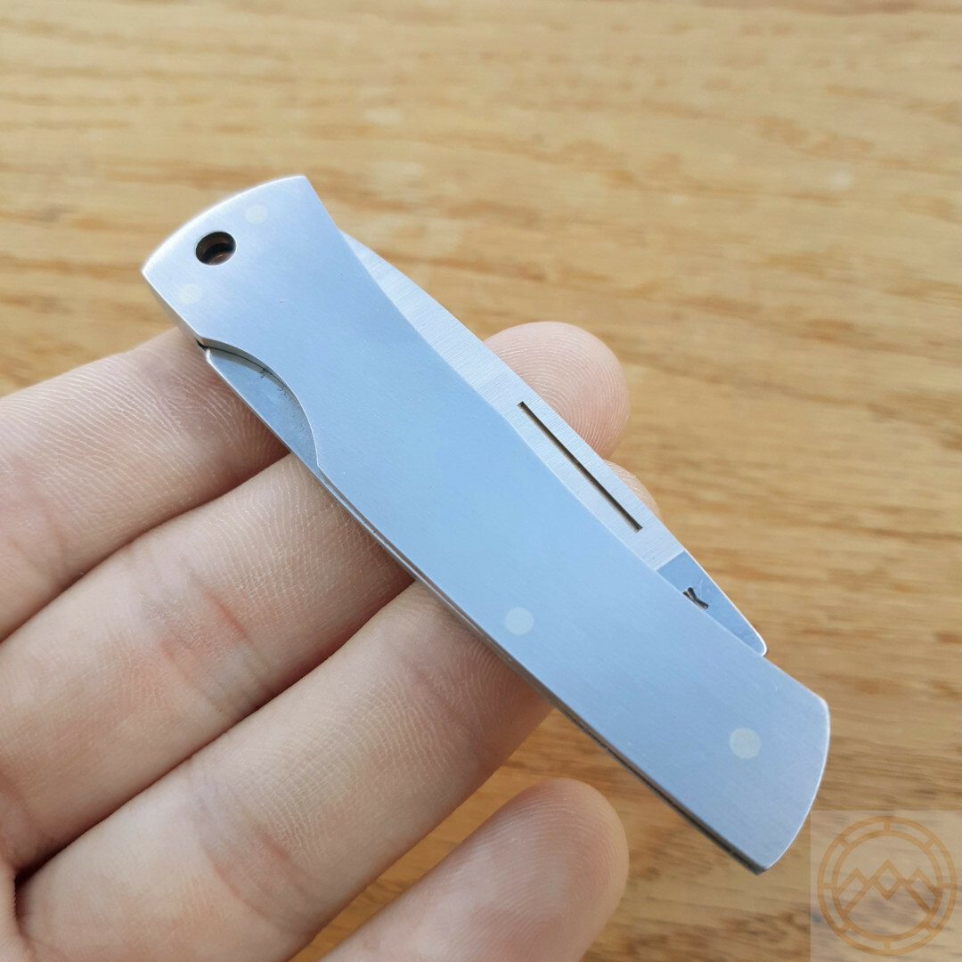 Case XX Executive Lockback Folding Knife Stainless Steel Blade Stainless Handle