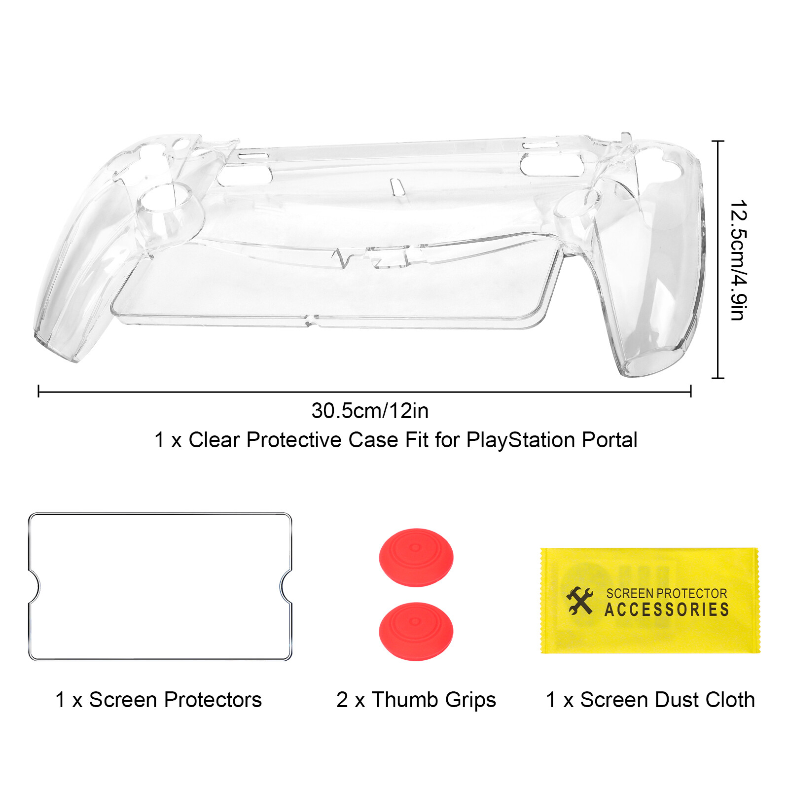 Protective Case PC Cover Protector Kit For PS5 Playstation Portal Remote Player