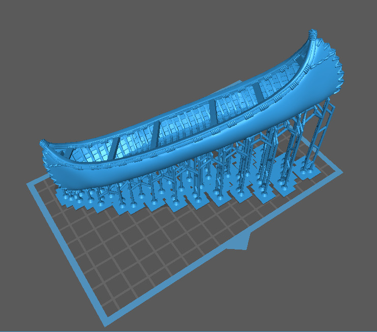 French and Indian War type Canoe