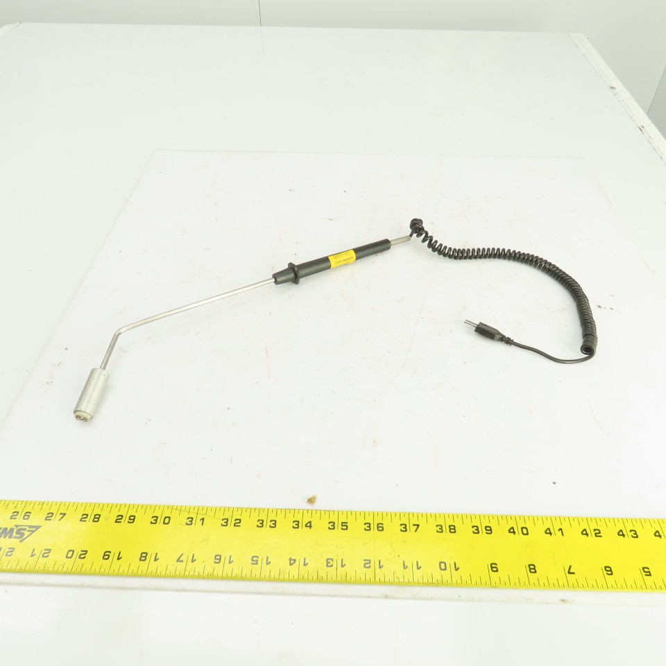 Cole-Parmer Type J 08517-61 45° Surface Probe 10" L Mini-Connector 5ft Coil Cor