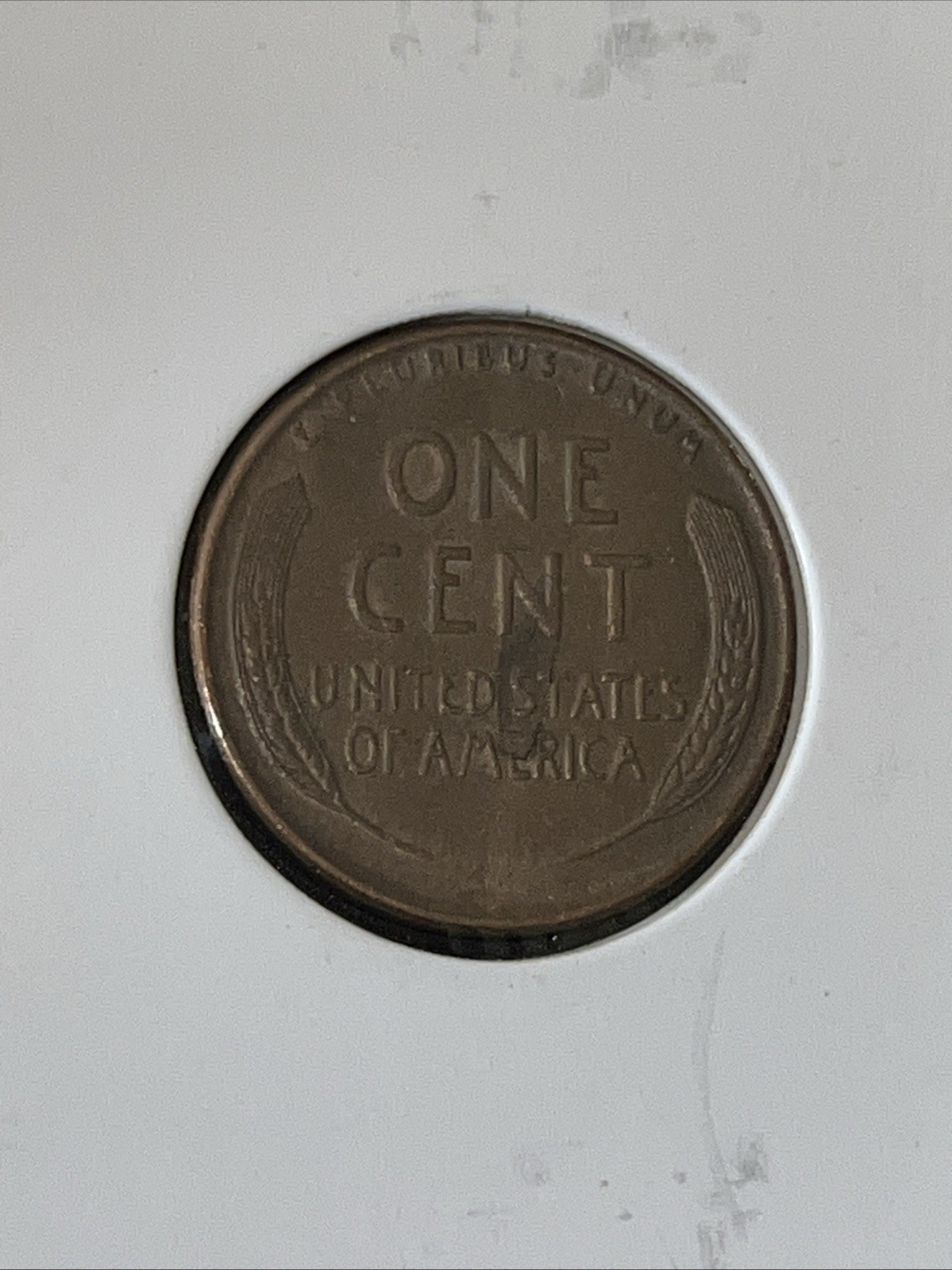 1949 D Lincoln Wheat Cent Reverse Retained Lamination Error