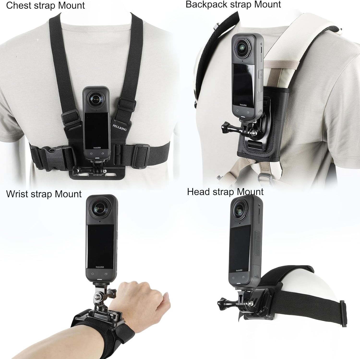 PellKing Accessories Kit for insta360 X5,Included Carrying