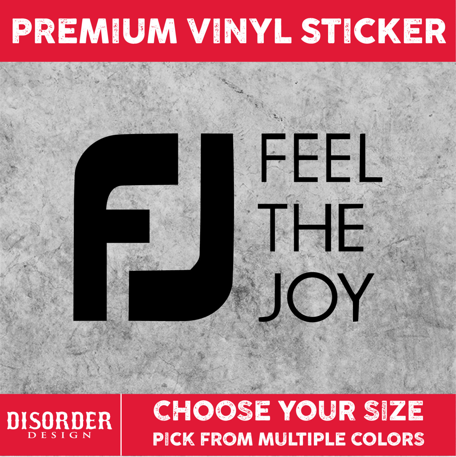 FOOT JOY GOLF [VINYL STICKER] SHOES PGA CAR TRUCK WINDOW LAPTOP FOLDER TUMBLER