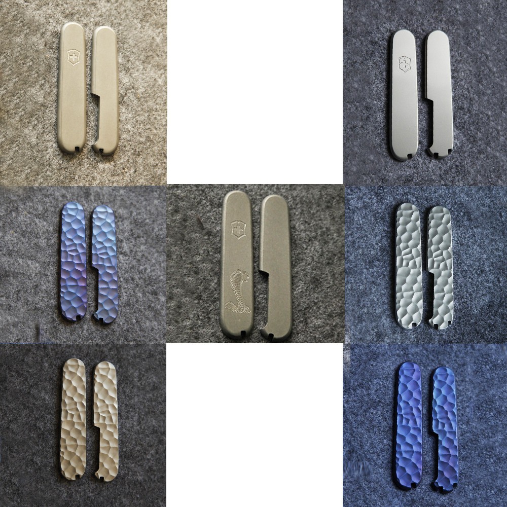 91mm Victorinox Swiss Army Knife Titanium Scales SAK Parts Aftermarket Handle