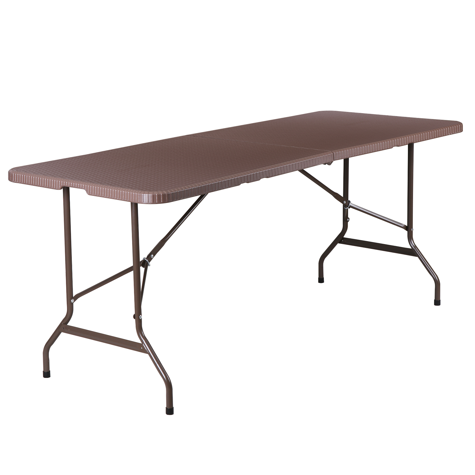 6FT Dining Table Foldable Plastic Utility Table Indoor Outdoor Camping Picnics