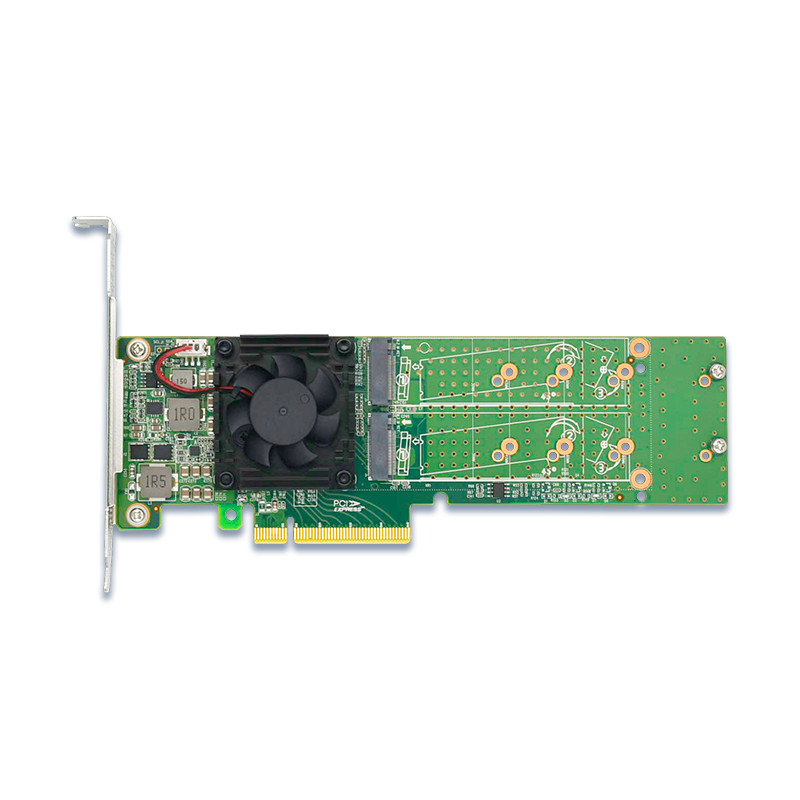 PCI Express x 8 to 4port  M.2 NVMe SSD Switch Adapter 22110mm