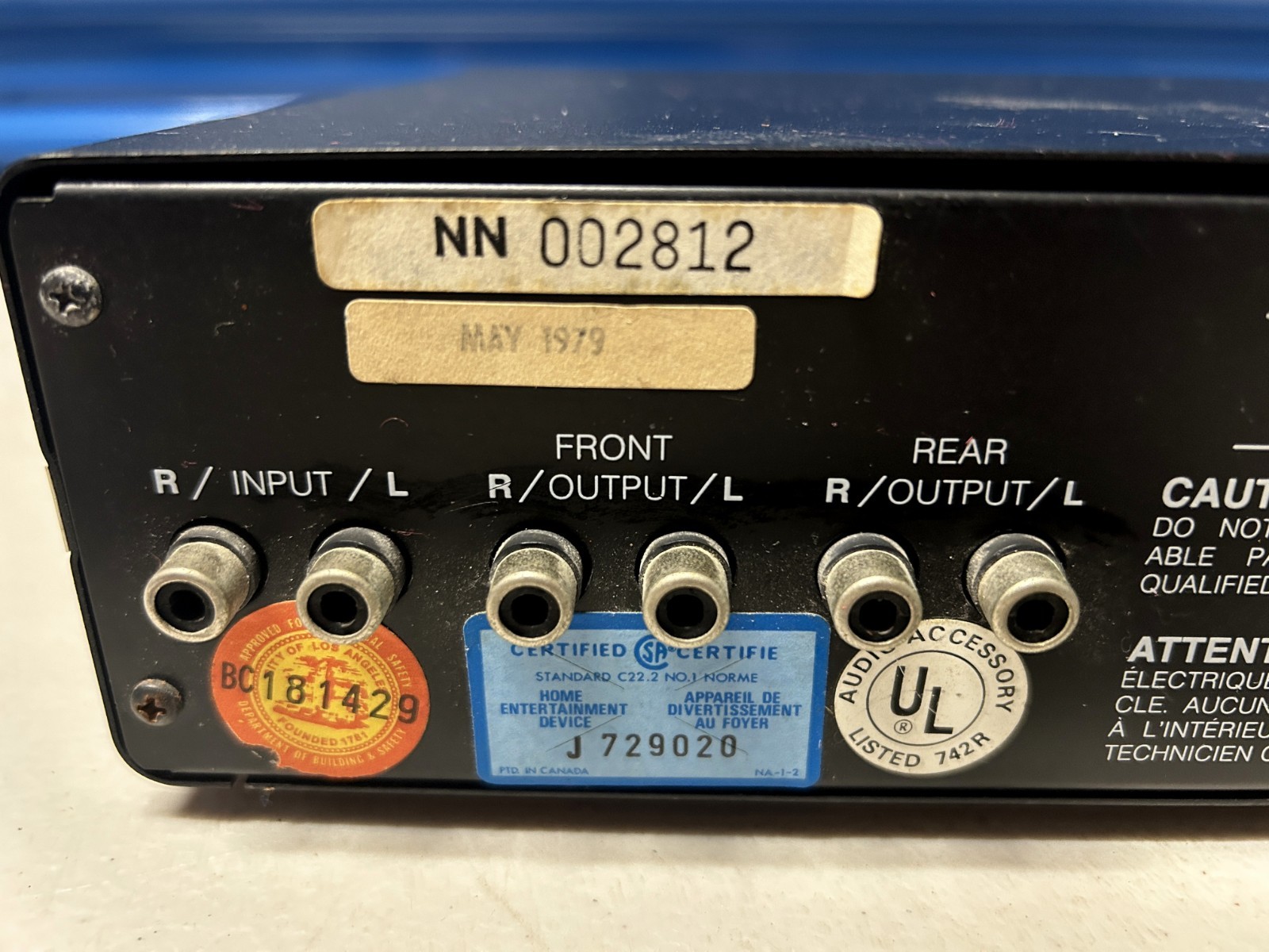 Advent SoundSpace Control 500 Reverb Processor Vintage Audio Effect Unit