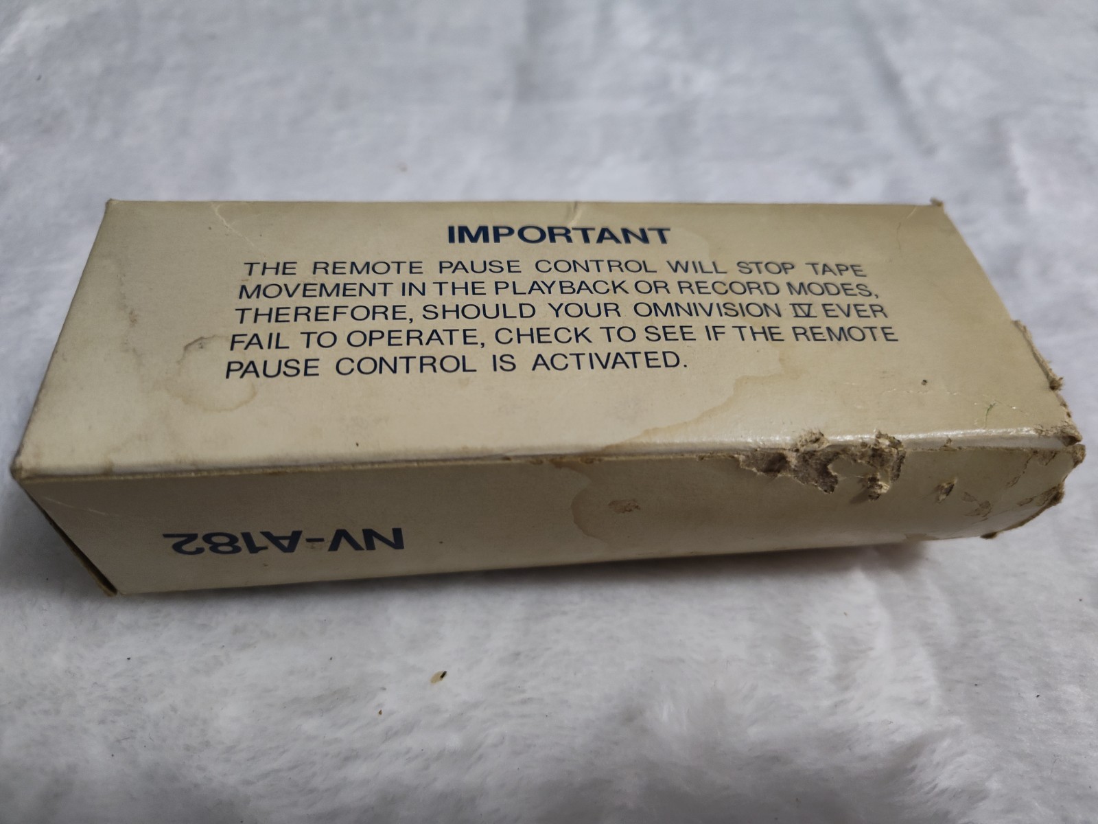 Panasonic Remote Pause Control NV-A182