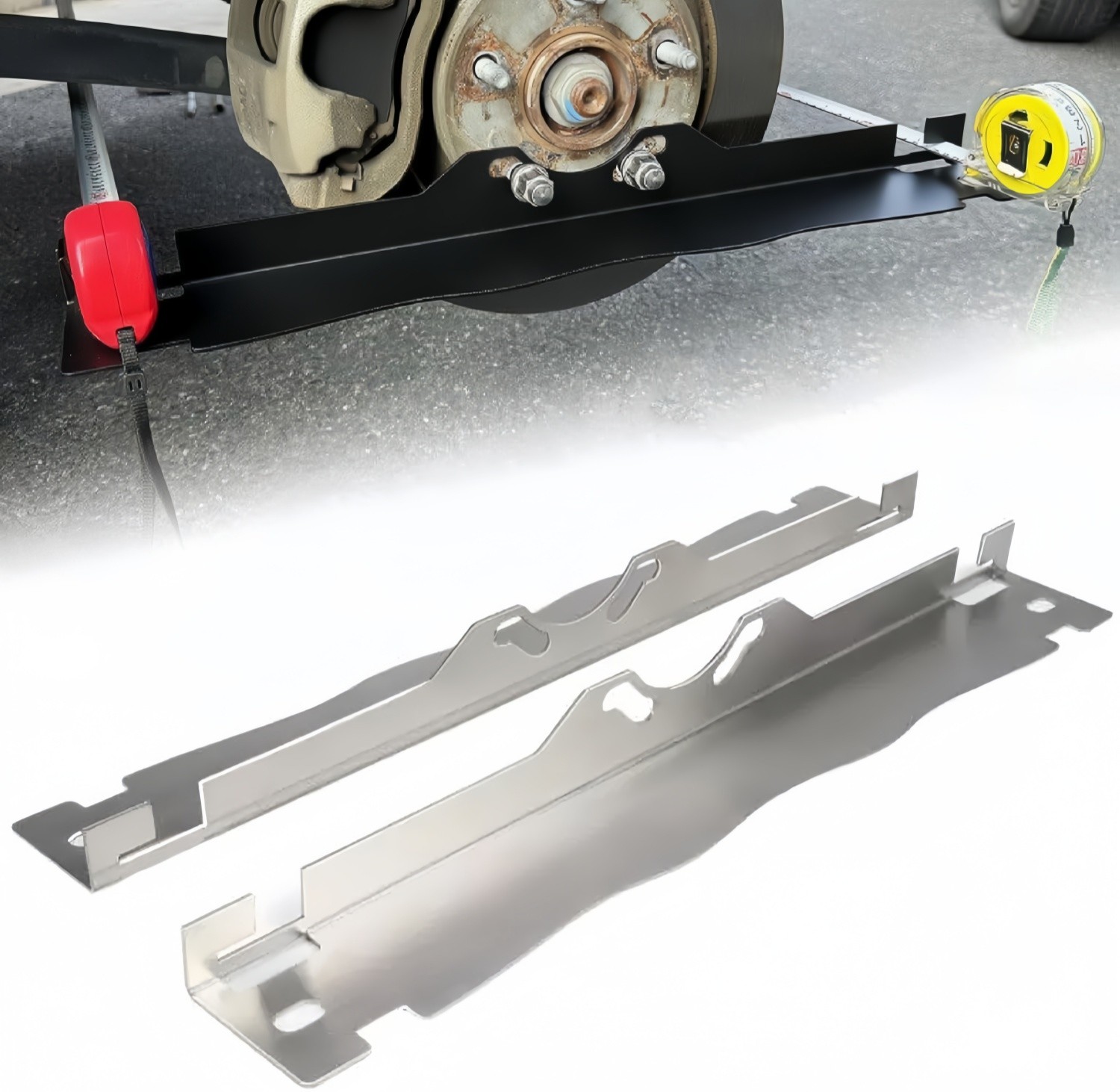 2 Pack Heavy Duty Wheel Alignment Tool Kit Toe Alignment Tool Plates For Cars