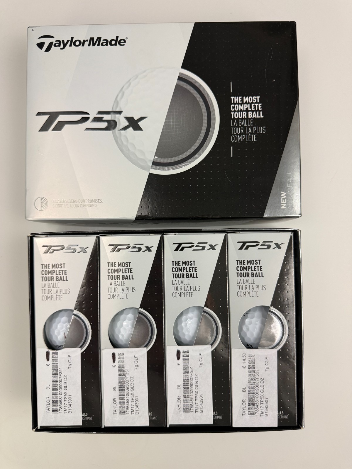 TaylorMade TP5X Prior Generation Golf Balls (One Dozen)