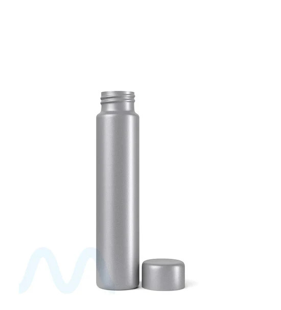 20PC | 116mm Metal Push & Turn Screw On Tubes - Tamper Resistant (Silver)