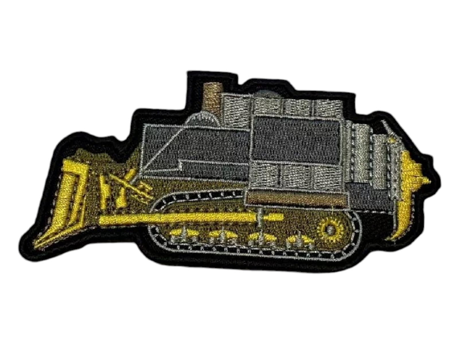 Killdozer Patch.Fully Embroidered. Iron On. 4"x2"