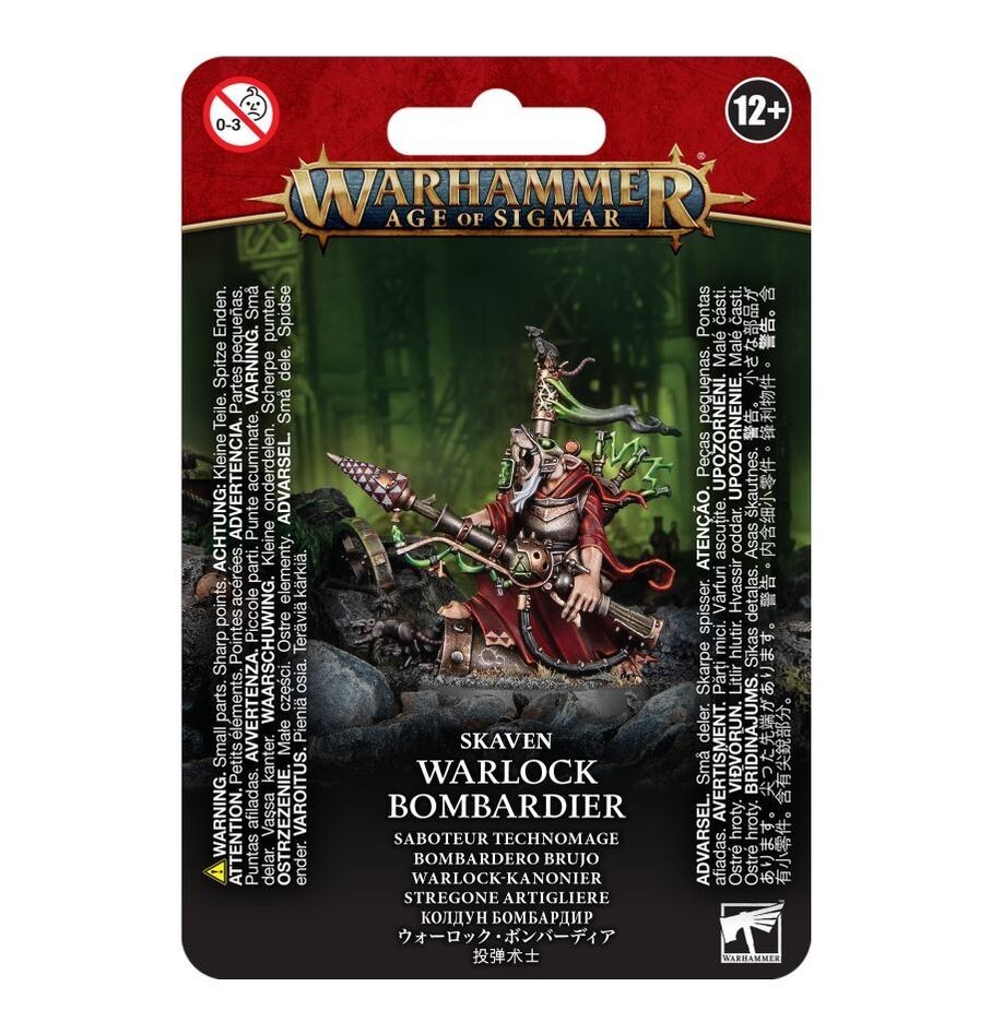 Skaven: Warlock Bombardier - Warhammer Age of Sigmar - Brand New, Factory Sealed