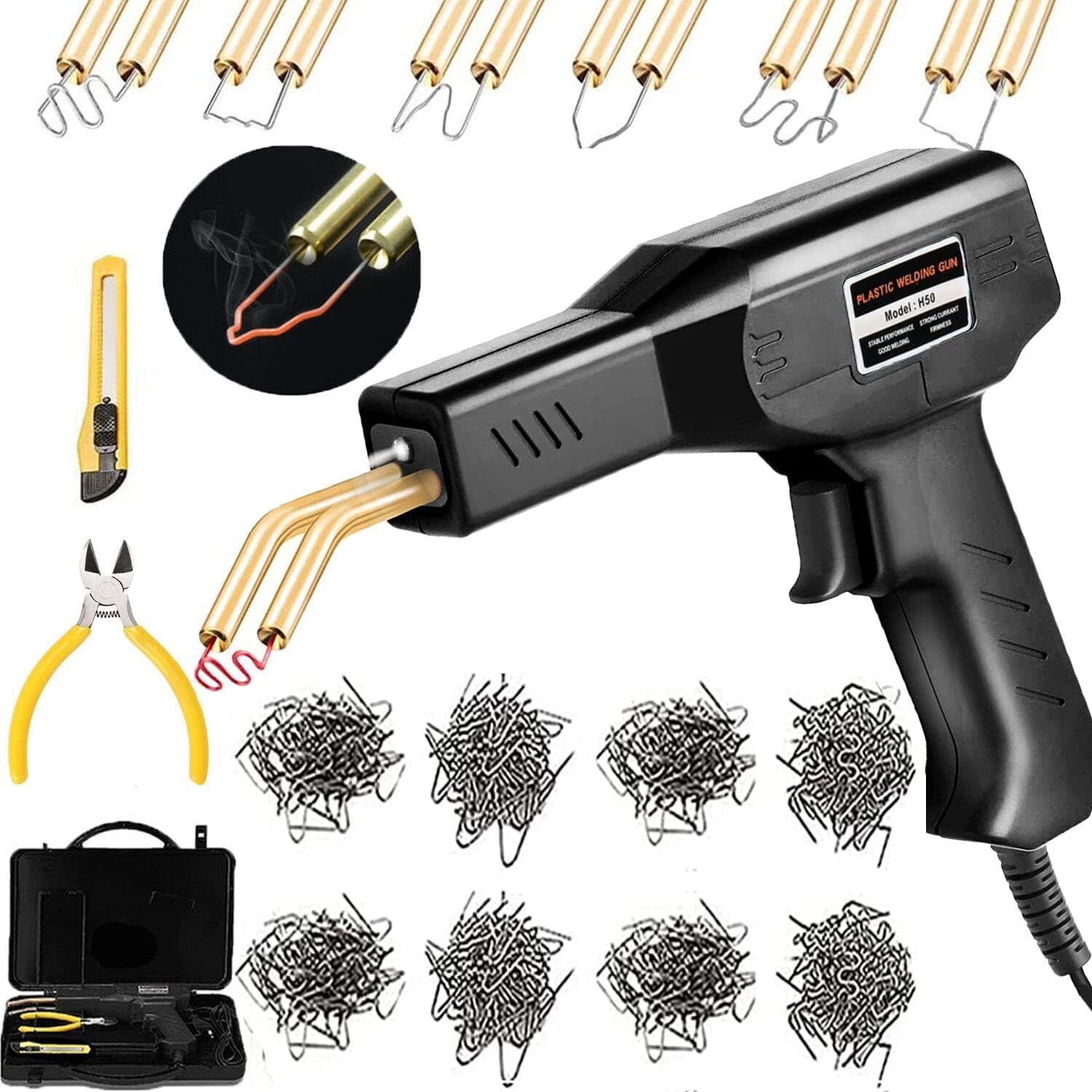 Soldador De Plastico Pistola Para Soldar Plastic Welder Grapadora Soldadura 50 W