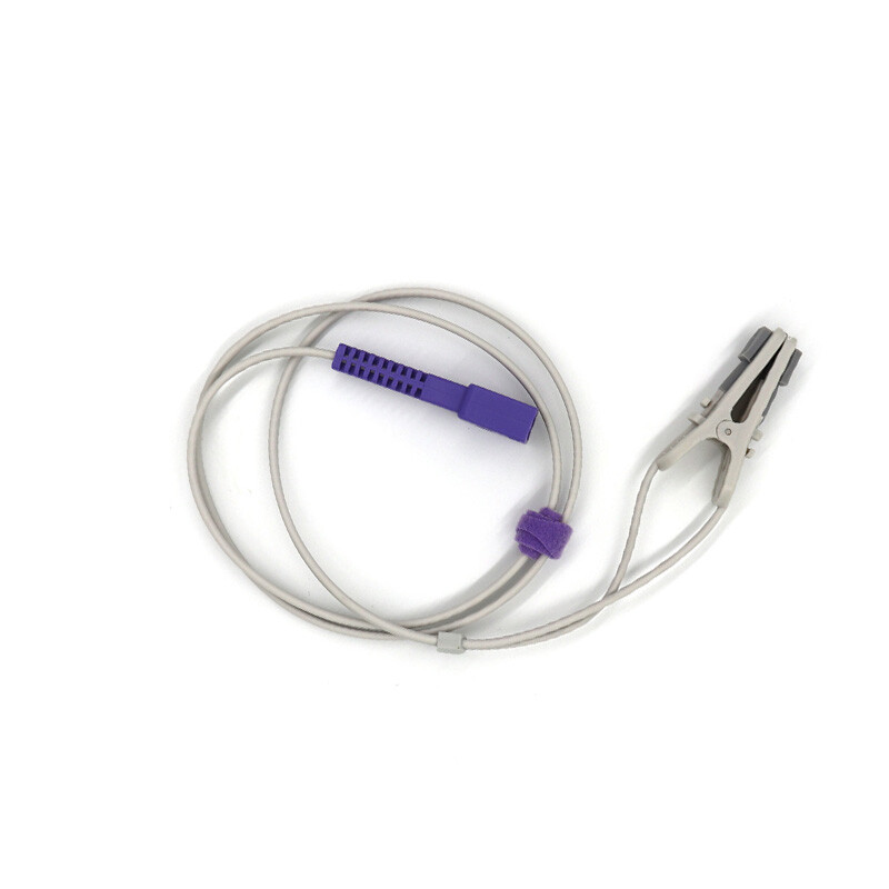 Compatible For SpO2 Sensor Ear Clip SpO2 Sensor 1M 9 pins,For Oximeter