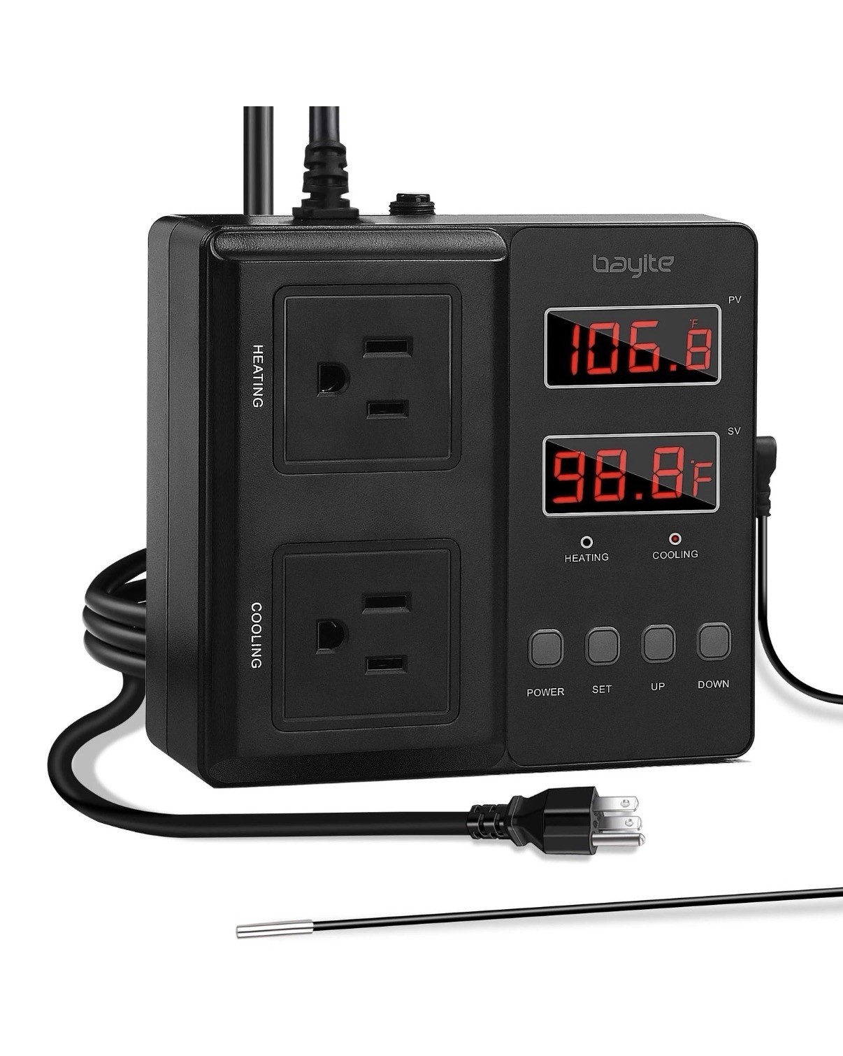 bayite BTC211 Digital Temperature Controller 15A 1650W Thermostat Heater Cooler