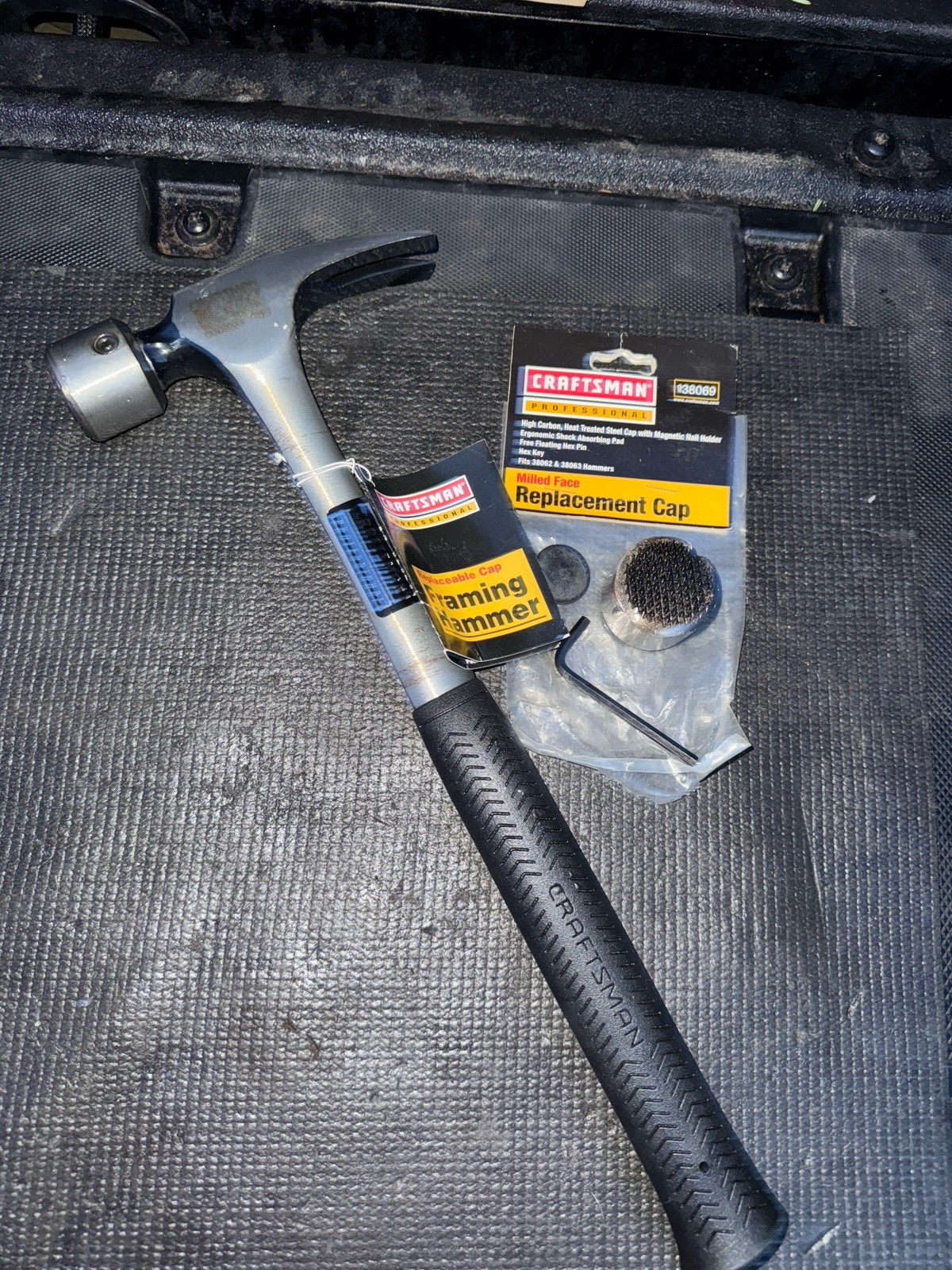 Rare Sears Craftsman Professional Replaceable Head Framing Hammer 38062 Xtra Cap