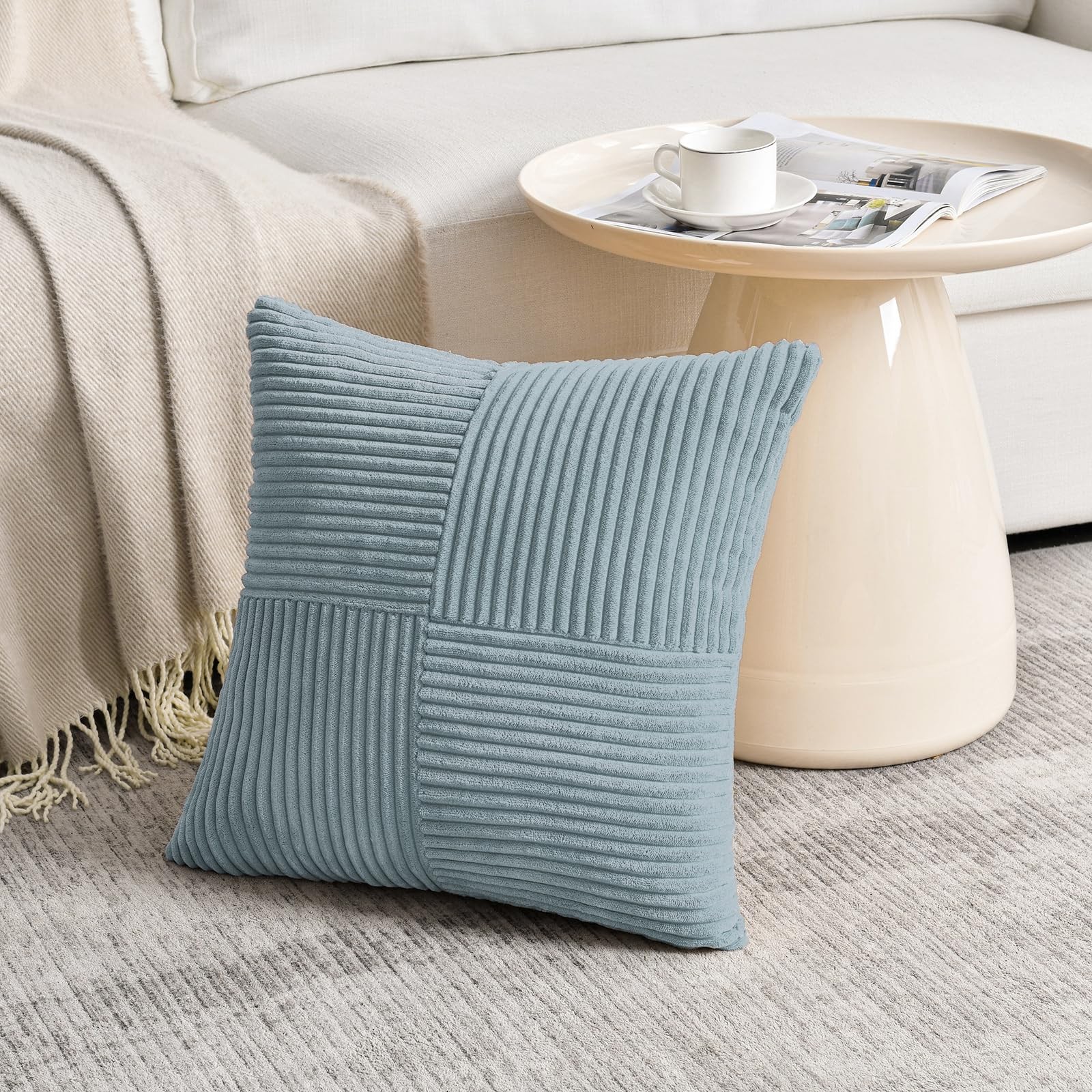 Fancy Homi Set of 2 Light Blue Decorative 20" x (Pack 2),