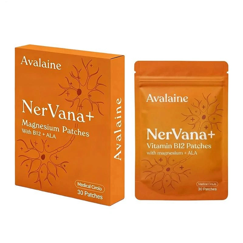 Avalaine Nervana+ Vitamin B12 Patches With Magnesium 30 Pieces Soothing Patches1