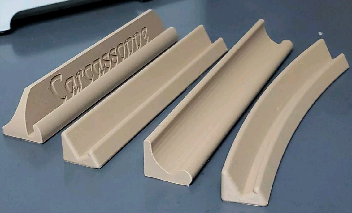 Scrabble and Carcassonne Tile Holders - Set of 4 - Plastic - 4 Styles