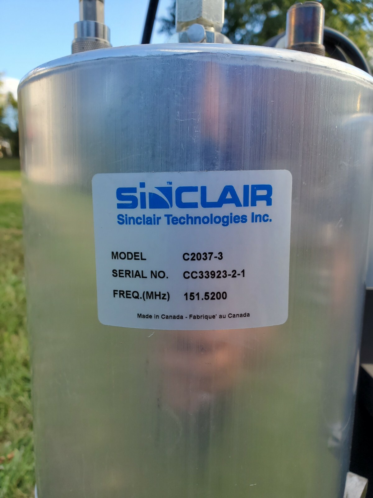 Sinclair Technologies, C2037-3, C2037 Series VHF 4-Cavity Multicoupler /Combiner
