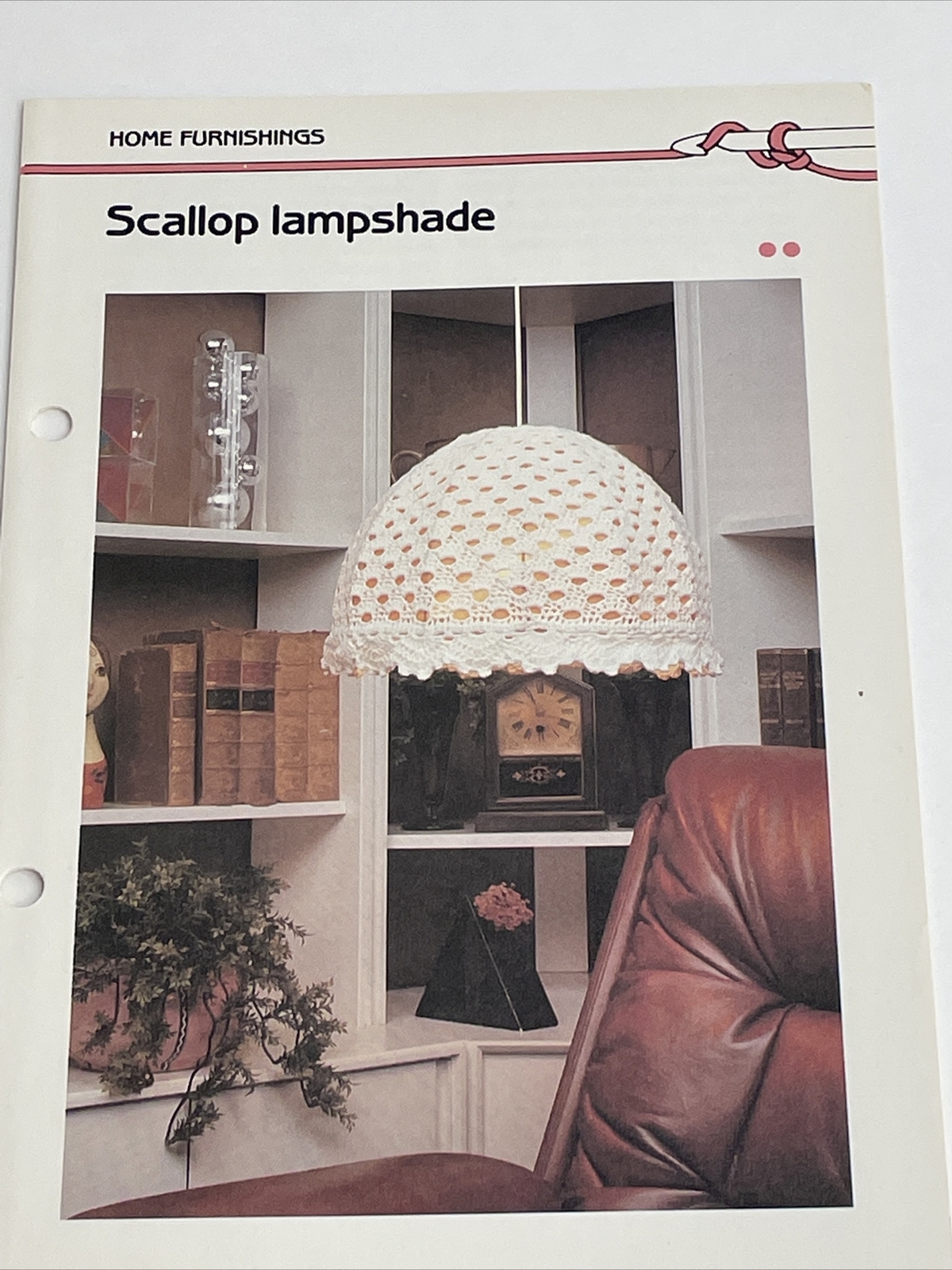 Marshall Cavendish Scallop Lampshade  Crochet Pattern