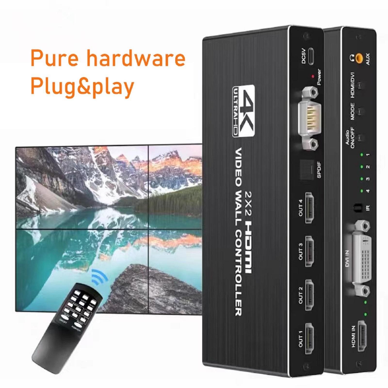1X2 1X4 1X3 2X1 3x1 4X1 2x2 HDMI DVI Multi Video Controller Processor Splicer f